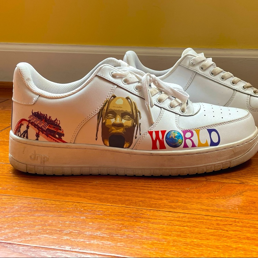 DRIP Astroworld painted air force 1s, size 11